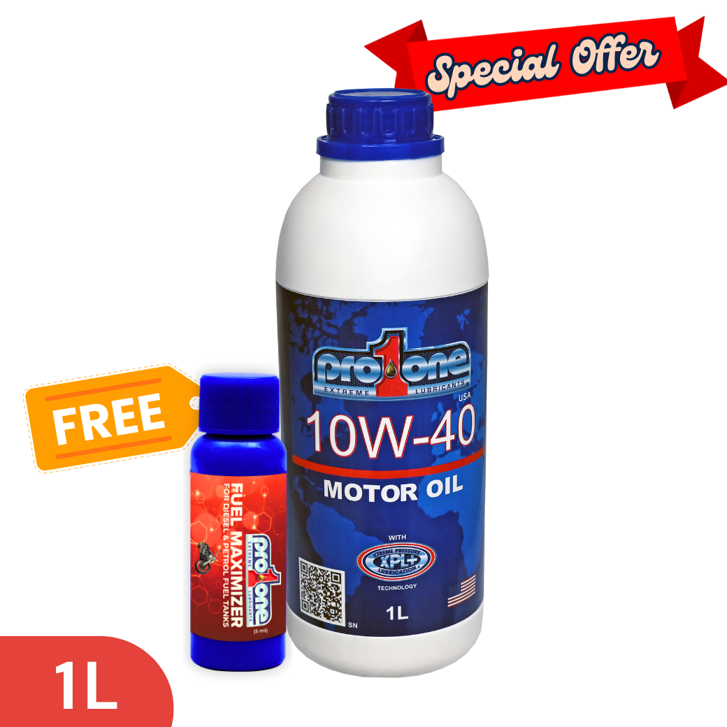 Performance Package - ProOne Motor Oil 10W-40 API SN Semi-Synthetic x Fuel Maximizer