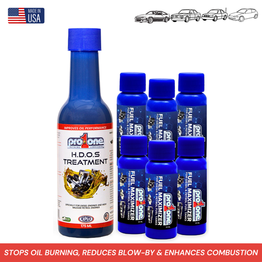 Gold Bundle Old Engine - HDOS Treatment 175 ML x Fuel Maximizer - 20 ML Pack of 6