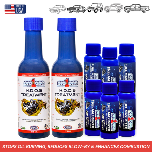 Gold Bundle Old Engine - HDOS Treatment 175 ML x Fuel Maximizer - 20 ML Pack of 6
