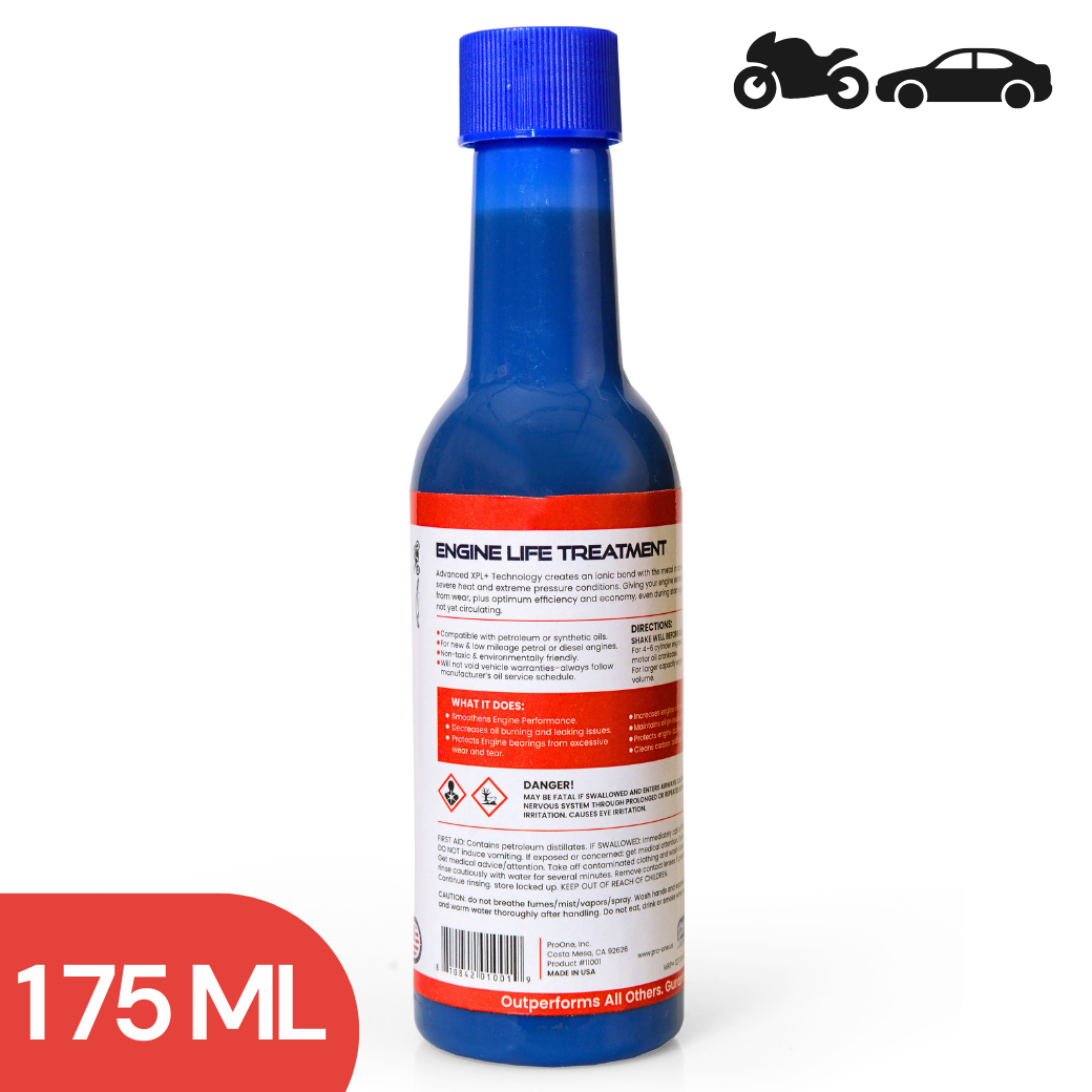 Low Mileage Cars - Engine Life Treatment Pack of 2 x Fuel Maximizer - 10 ML Pack of 3