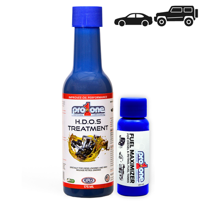 Eco Pack for High Mileage Rides - HDOS Treatment 175 ML & Fuel Max 20 ML