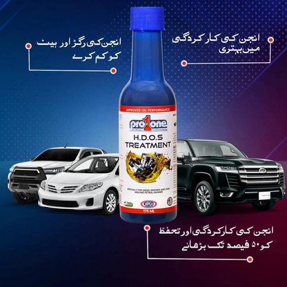 Jeeps & High Mileage Cars Bundle - HDOS Treatment 175 ML - Pack of 2 x Fuel Maximizer - 20 ML Pack of 6
